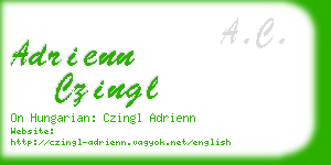 adrienn czingl business card